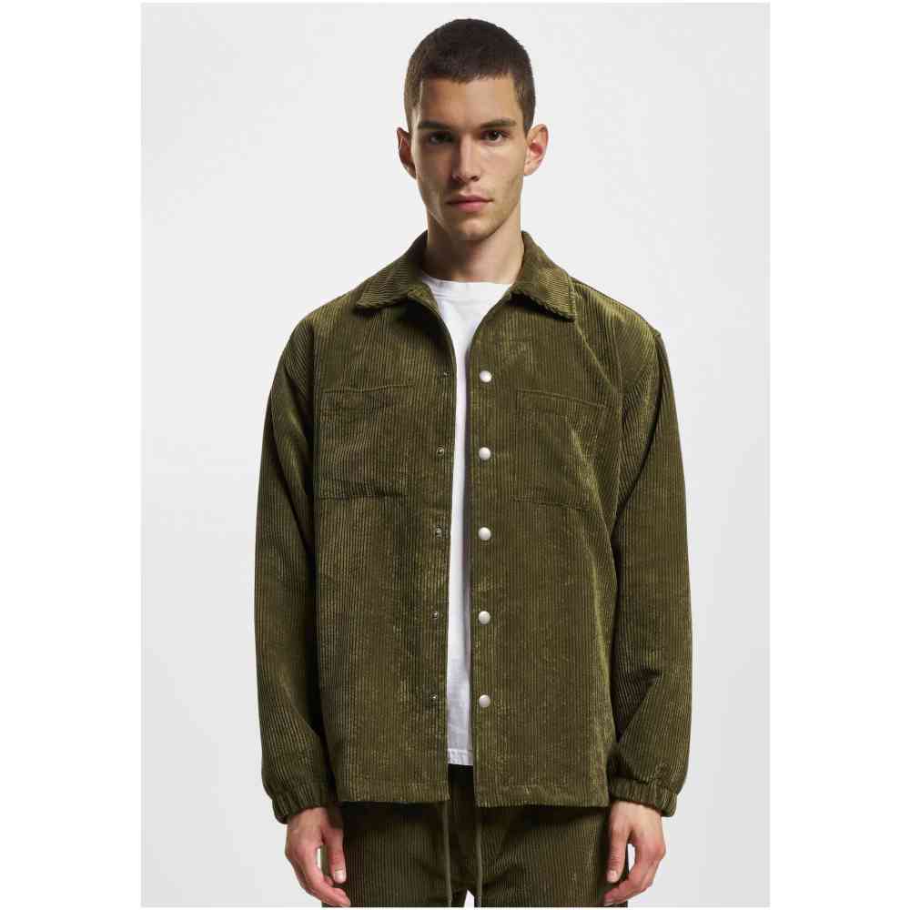 DEF - Cord Shirt - Olive verte